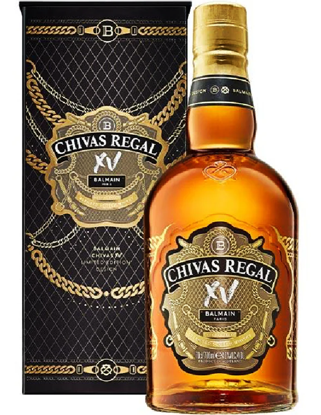 Chivas 15 Years Old Clear Balmain Limited Edition