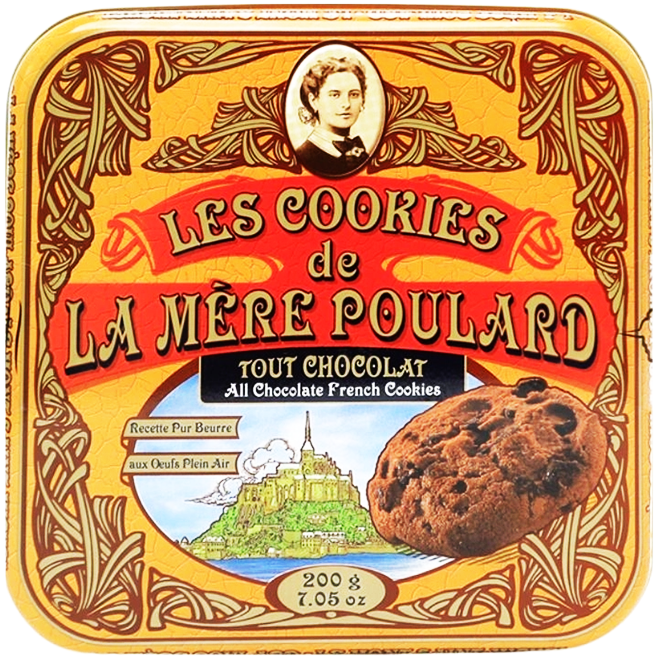 Cookies All Chocolate In Iron Box (200G) – La Mère Poulard