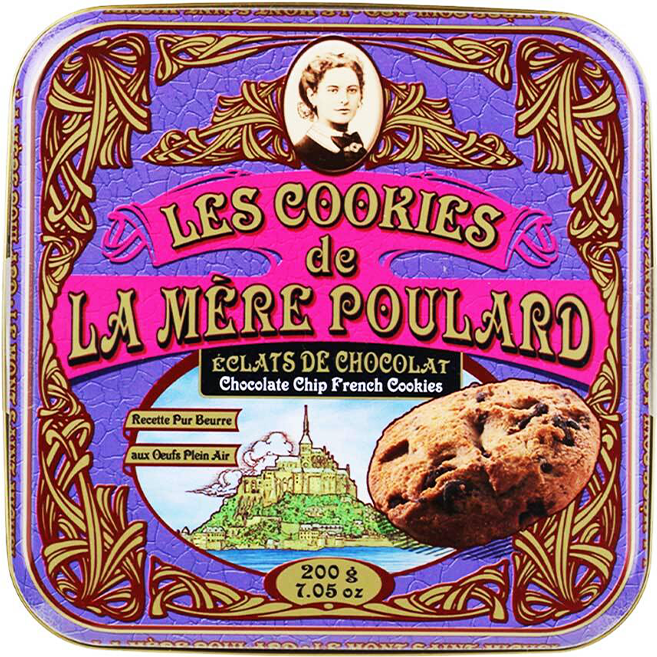 Cookies Chocolate Chips In Iron Box (200G) – La Mère Poulard