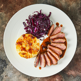 Duck Breast With Orange Sauce And Crispy Rosti Potato