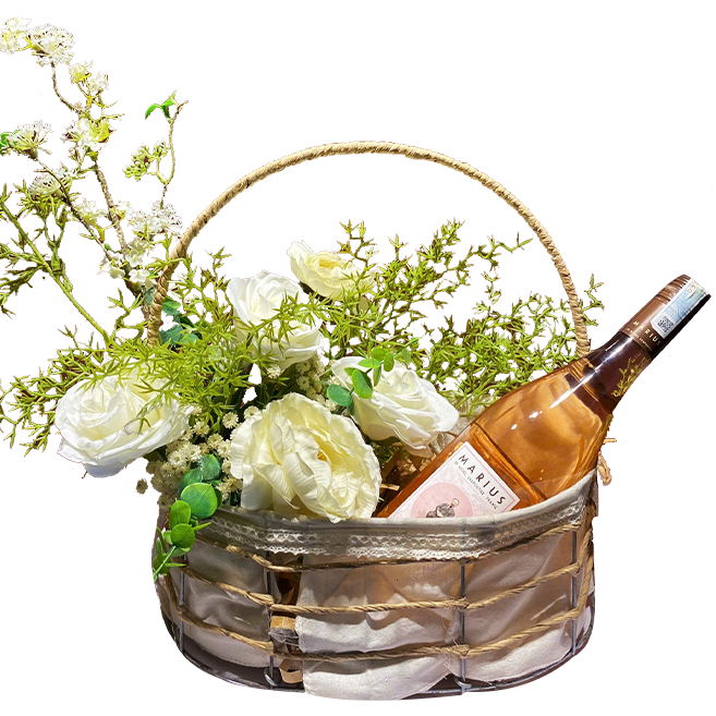 Giỏ Quà Tặng Cao Cấp Rượu Vang "Phong Cách Châu Âu"