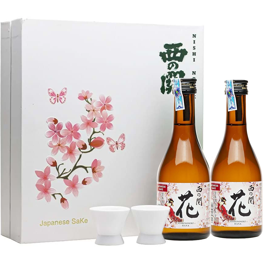 Hộp Quà Tết Rượu Sake Nishinoseki Hana