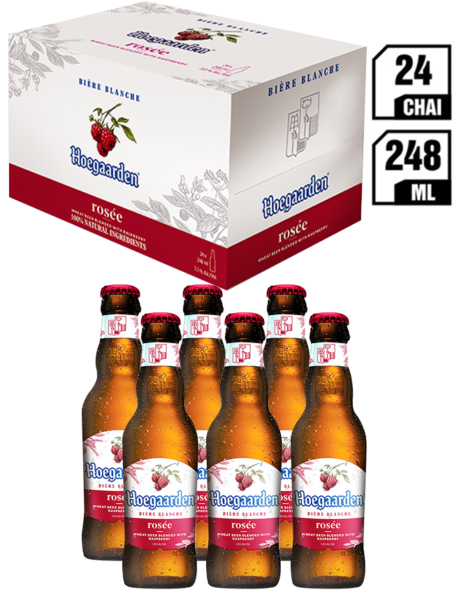 Hoegaarden Rosée Chai 248ML – Thùng 24