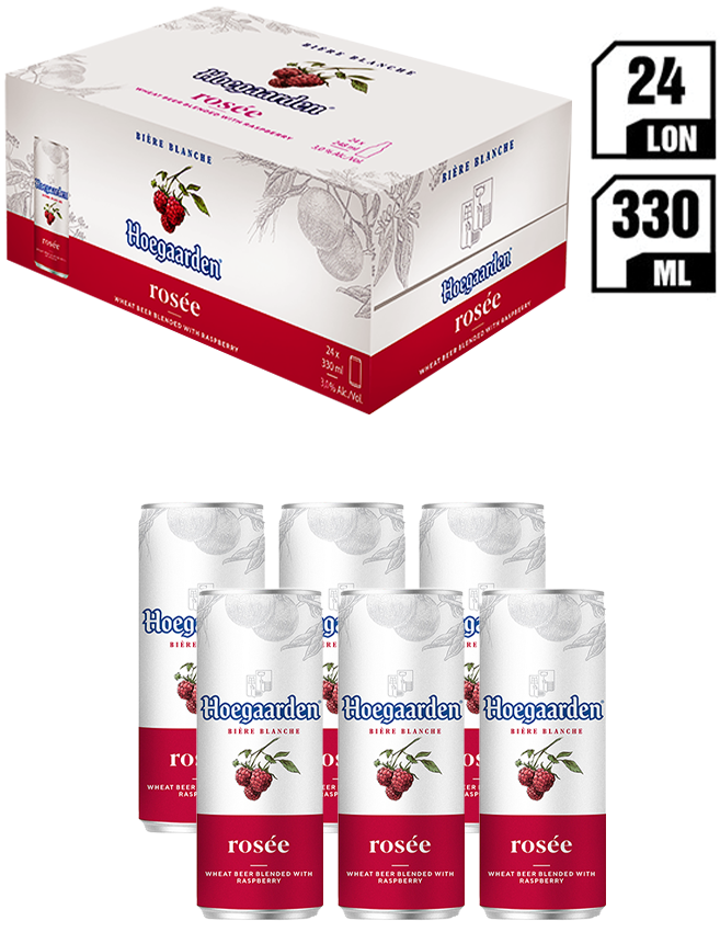 Hoegaarden Rosée Lon 330ML – Thùng 24