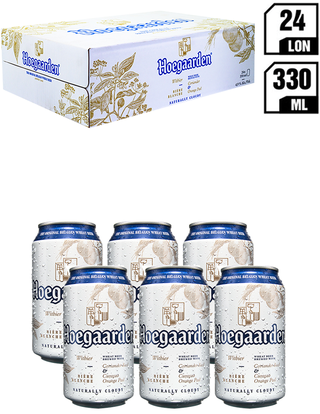 Hoegaarden White Lon 330ML – Thùng 24