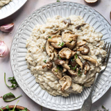 Mushroom Risotto With Truffle Oil