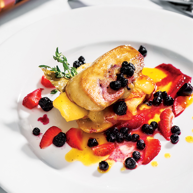 Pan – Seared French Foie Gras Passion Fruit Sauce