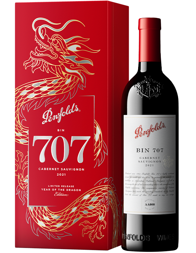 Rượu Vang Đỏ Penfolds Bin 707 Cabernet Sauvignon 2021 Lunar New Year Gift Box