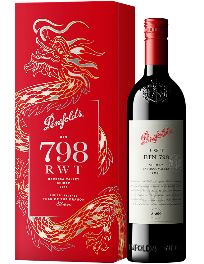 Rượu Vang Đỏ Penfolds RWT Bin 798 Barossa Valley Shiraz 2019 Lunar New Year Gift Box
