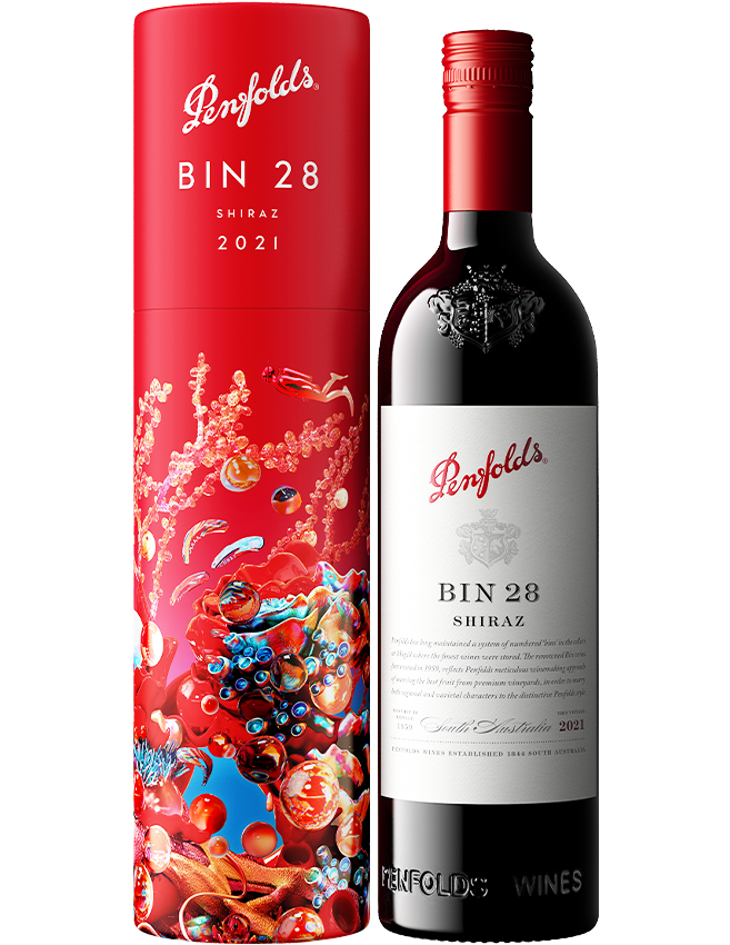Rượu Vang Đỏ Penfolds Venture Beyond Bin 28 Shiraz 2021 Deep Sea Gift Box