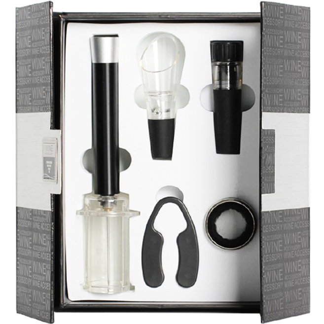Bộ Dụng Cụ Mở Nắp Chai Rượu Vang (5 Món)