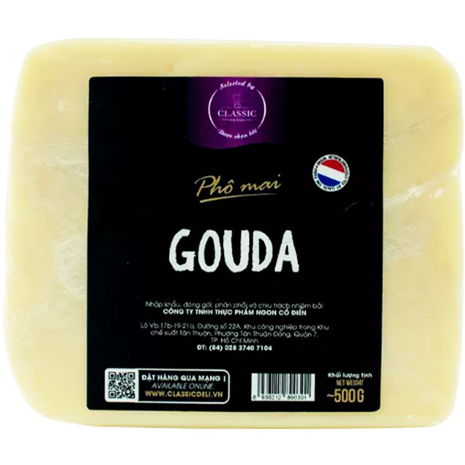 Phô Mai – Gouda Pain Block (500g) – President – CTR