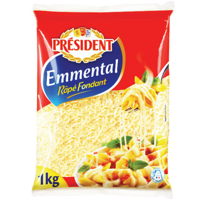 Phô Mai Emmental Shredded (1Kg) – Président