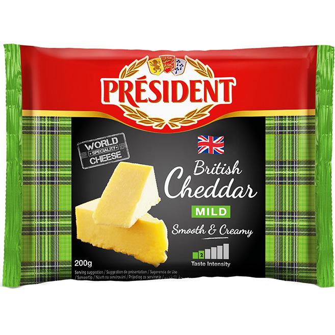 Phô Mai Mild White Cheddar (200G) – Président