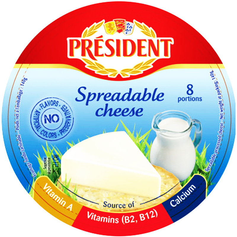 Phô Mai Président – Spreadable Cheese 8 Portions (140G)