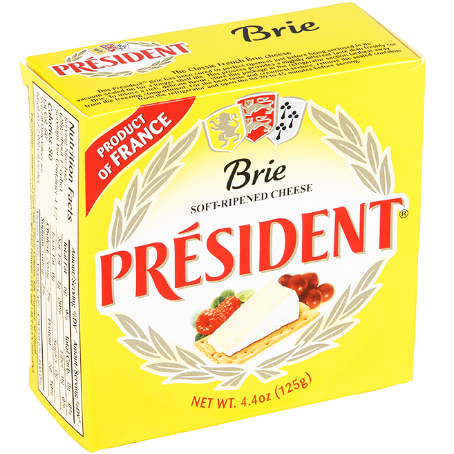 Phô Mai – Président – Petit Brie Soft-Ripened Cheese 125g