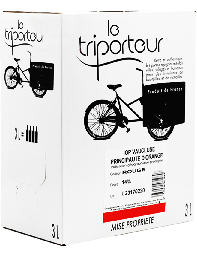 Rượu Vang Bịch Le Triporteur Rouge 3L