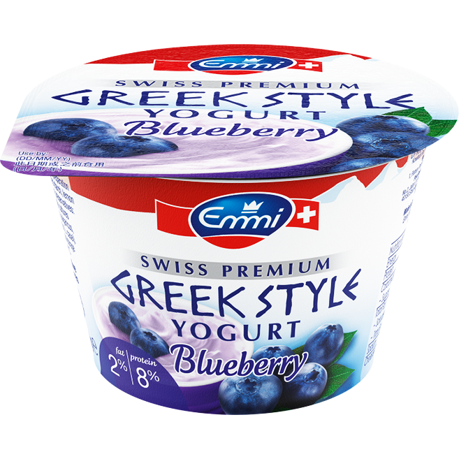 Sữa Chua Hy Lạp Cao Cấp Emmi Vị Blueberry 2% Béo (150g)