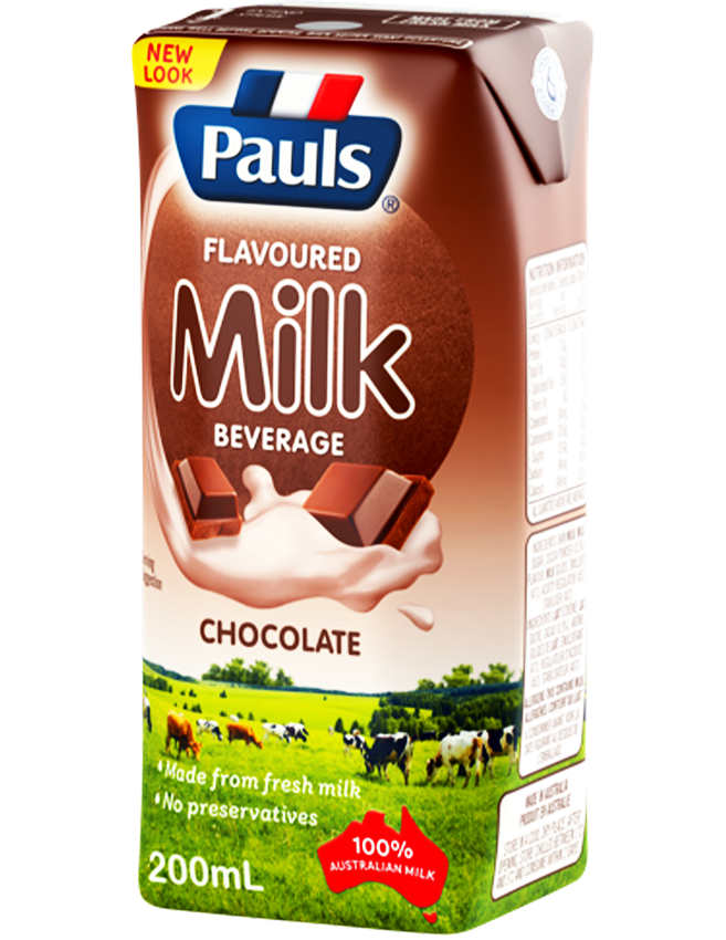 Sữa Tiệt Trùng Vị Sô Cô La – Pauls Chocolate Milk 200ml. Thùng 24 Hộp