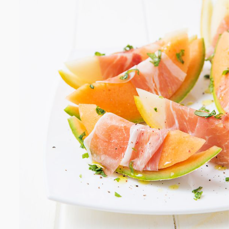 Serrano Ham With Melon And Cress