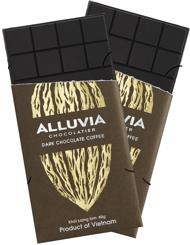 Socola Đen Alluvia 70% Vị Cà Phê 80gr