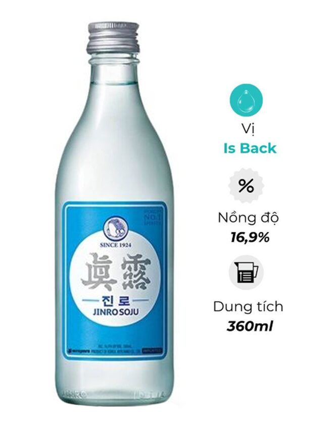 Rượu Soju Jinro - Is Black - 1 Chai
