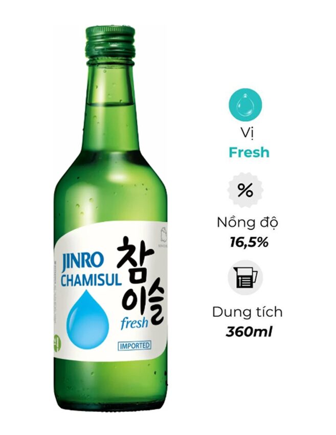 Rượu Soju Jinro - Vị Truyền Thống - 1 Chai