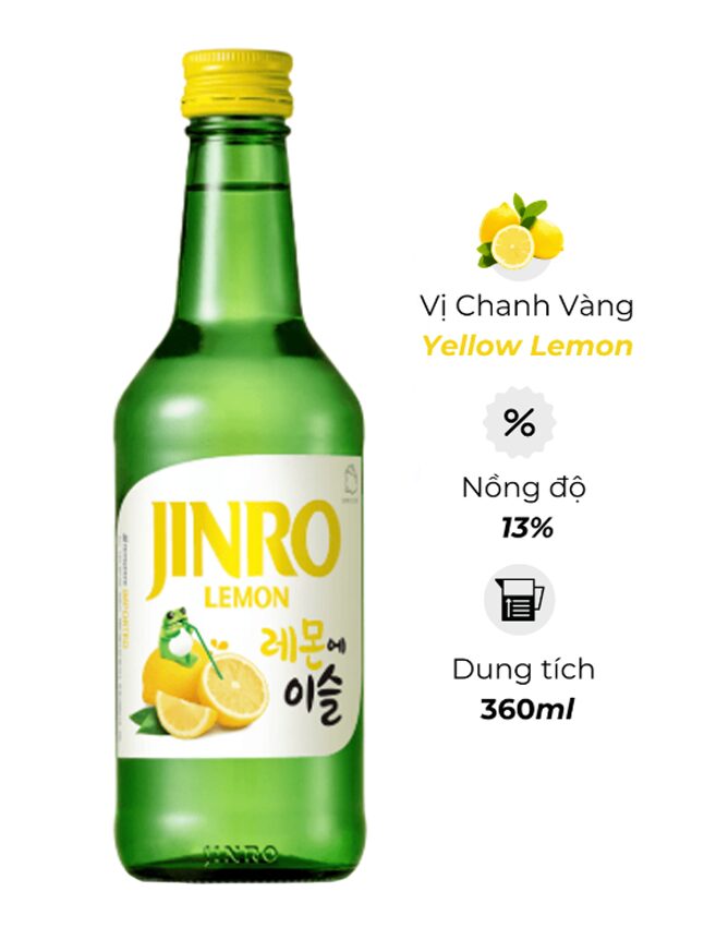 Rượu Soju Jinro - Vị Chanh - 1 Chai