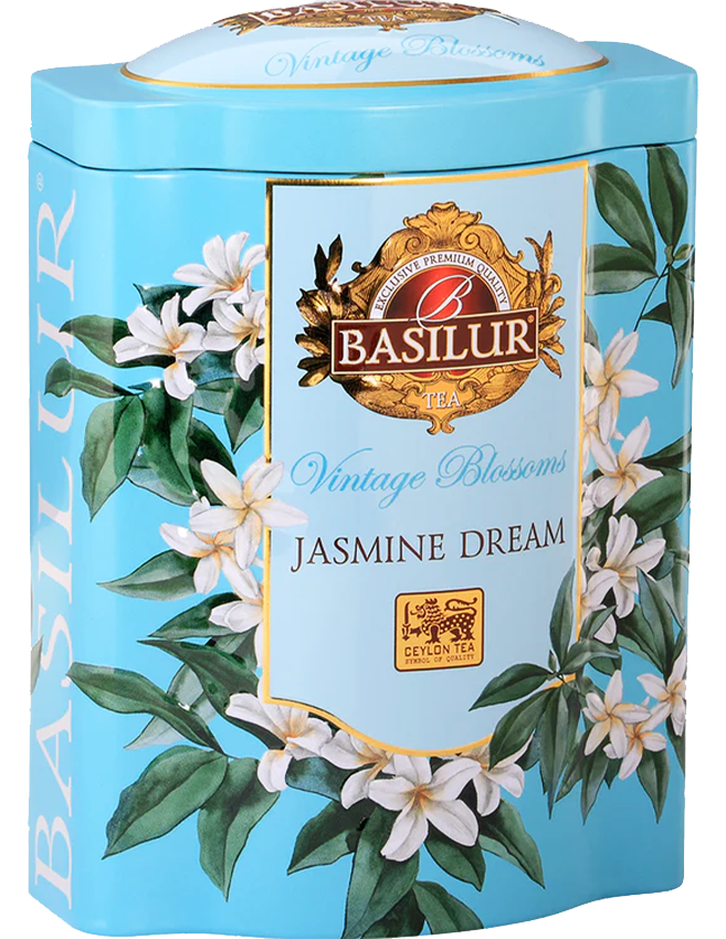 Trà Basilur - Bộ Sưu Tập Sắc Hoa Cổ Điển - Hương Mộng Hoa Nhài 100g (Hộp Thiếc)
