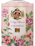 Trà Basilur - Bộ Sưu Tập Sắc Hoa Cổ Điển - Huyền Thoại Hoa Hồng 100g (Hộp Thiếc)