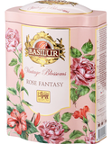 Trà Basilur - Bộ Sưu Tập Sắc Hoa Cổ Điển - Huyền Thoại Hoa Hồng 100g (Hộp Thiếc)