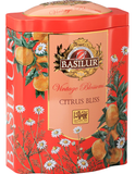 Trà Basilur - Bộ Sưu Tập Sắc Hoa Cổ Điển - Sảng Khoái Hương Cam 100g (Hộp Thiếc)