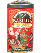Trà Basilur - Hộp Quà Vintage Chào Năm Mới 100g (Hộp Thiếc)