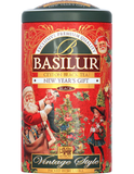 Trà Basilur - Hộp Quà Vintage Chào Năm Mới 100g (Hộp Thiếc)
