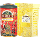 Trà Basilur - Hộp Quà Vintage Chào Năm Mới 100g (Hộp Thiếc)