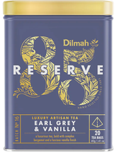 Trà Đen Bá Tước Hương Vani Dilmah 85 Reserve Tea Bags 40g (Hộp Thiếc)