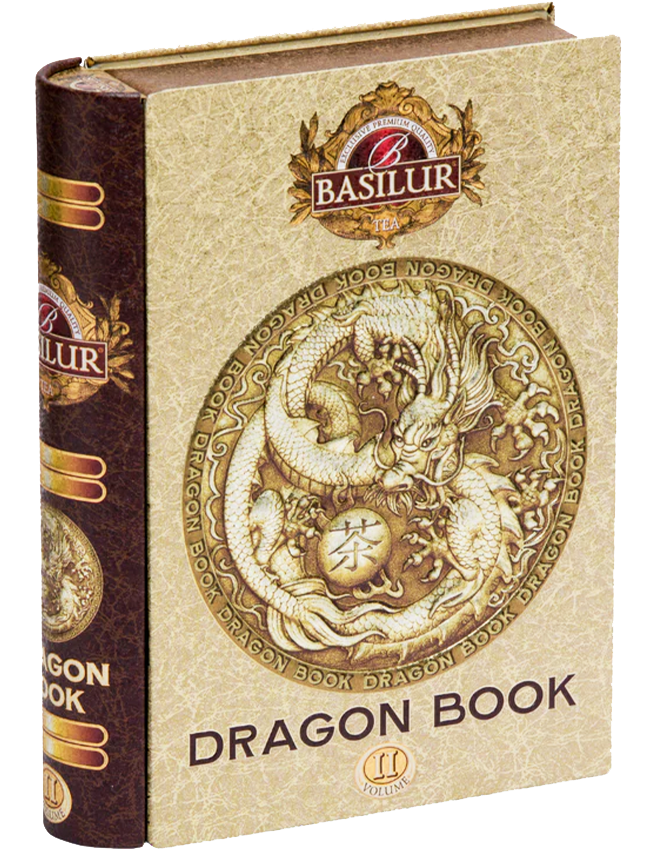 Trà Đen Ceylon Basilur - Rồng Huyền Thoại - Dragon Tea Book Vol 2 - 100g (Hộp Thiếc)