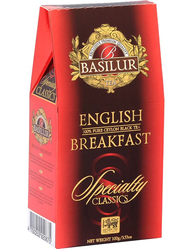 Trà Đen Ceylon Basilur English Breakfast – Specially Classic 100g (Hộp Giấy)