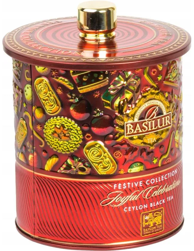 Trà Basilur Lễ Hội - Hương Vị Niềm Vui 75g (Hộp Thiếc)