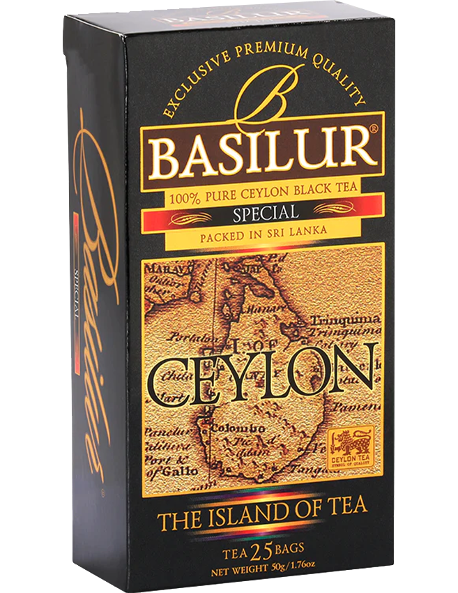 Trà Đen Ceylon Basilur Island Of Tea - Phiên Bản Trà đen Đặc Biệt 50g (Hộp Giấy)