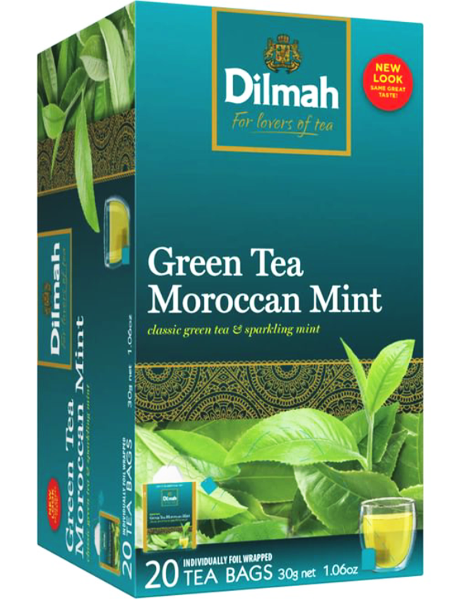 Trà Đen Hương Bạc Hà Dilmah Fun Tea Moroccan Mint Tea Bags 30g