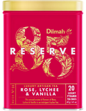 Trà Đen Hương Hoa Hồng, Vải & Vani Dilmah 85 Reserve Tea Bags 40g (Hộp Thiếc)
