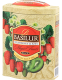 Trà Đen Ceylon Basilur Cao Cấp Vị Dâu Tây & Kiwi – 100g (Hộp Thiếc)