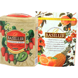 Trà Đen Ceylon Basilur Cao Cấp Vị Dâu Tây & Kiwi – 100g (Hộp Thiếc)