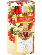 Trà Đen Ceylon Basilur Vị Dâu Kem Vùng Ruhuna – 100g (Hộp Thiếc)