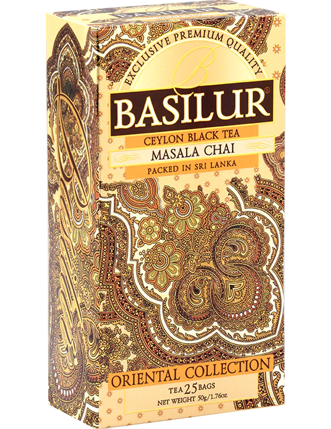 Trà Đen Ceylon Basilur Vùng Masala Chai – Bộ Sưu Tập Phương Đông – Túi Lọc 50g