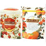 Trà Trái Cây Basilur Vị Dâu Tây & Dâu Rừng – 100g (Hộp Thiếc)