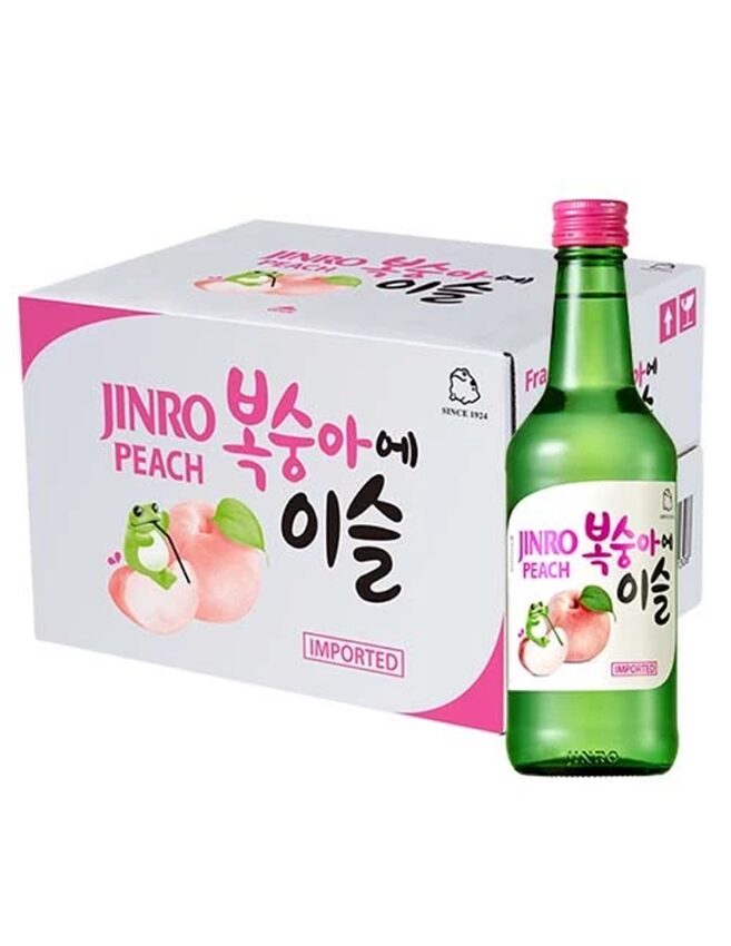 Rượu Soju Jinro - Vị Đào - 1 Thùng 20 Chai