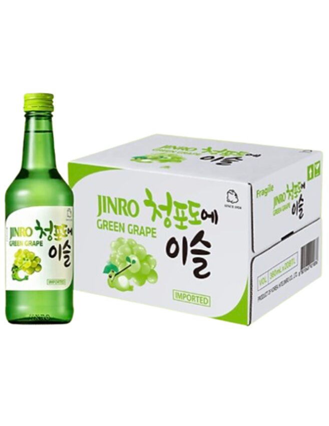 Rượu Soju Jinro - Vị Nho - 1 Thùng 20 Chai