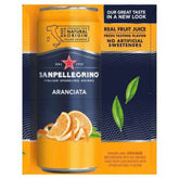 ARANCIATA – SAN PELLEGRINO – NƯỚC GIẢI KHÁT VỊ CAM CÓ GA 330ML X 24 LON
